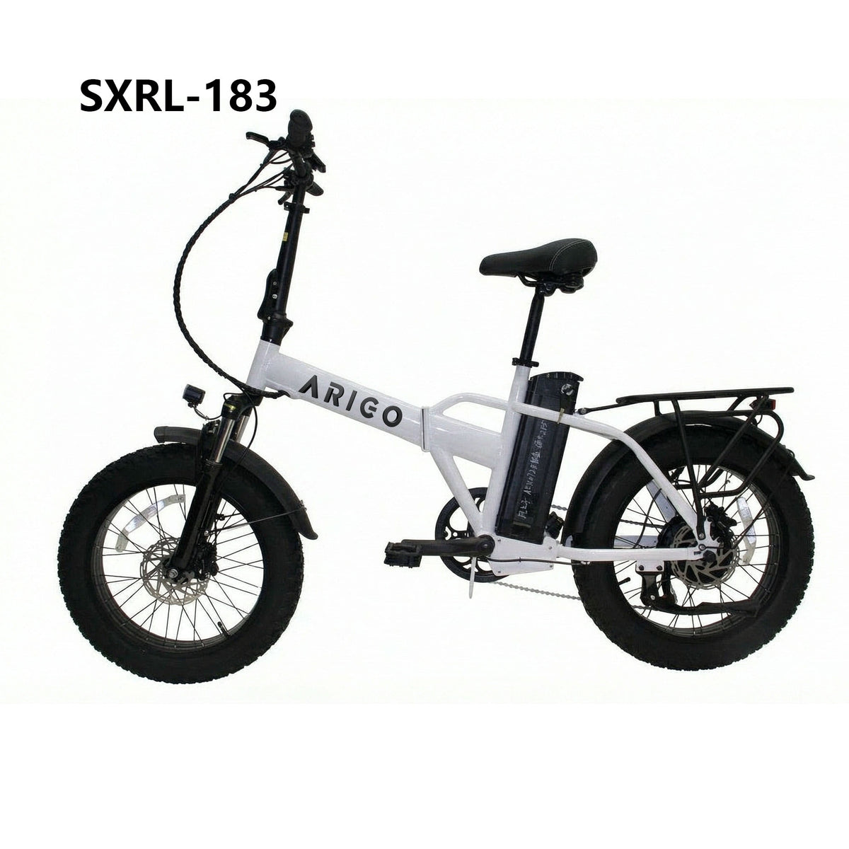 ARIGO SXRL-183 White – Powerful Electric Folding Fat Tire Bike with 20" Tires, 500W Motor & 48V 15Ah Battery