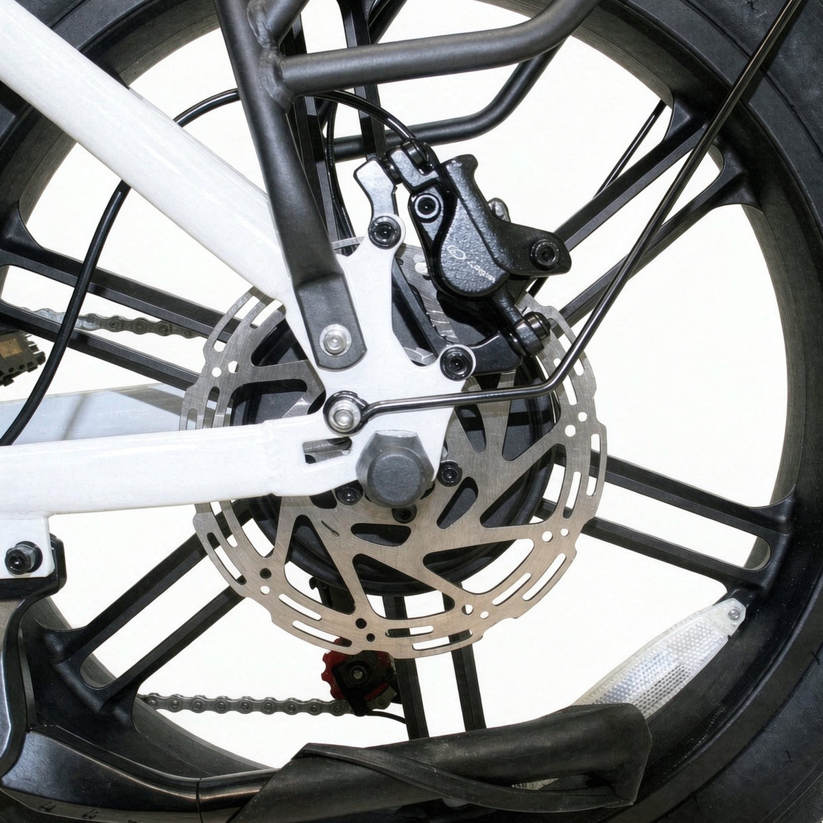 ARIGO SXRL-184 Electric Folding Fat Tire Bike – 20" 500W E-Bike with 48V 15Ah Battery, White One-Piece Cast Wheels & Shimano 7-Speed