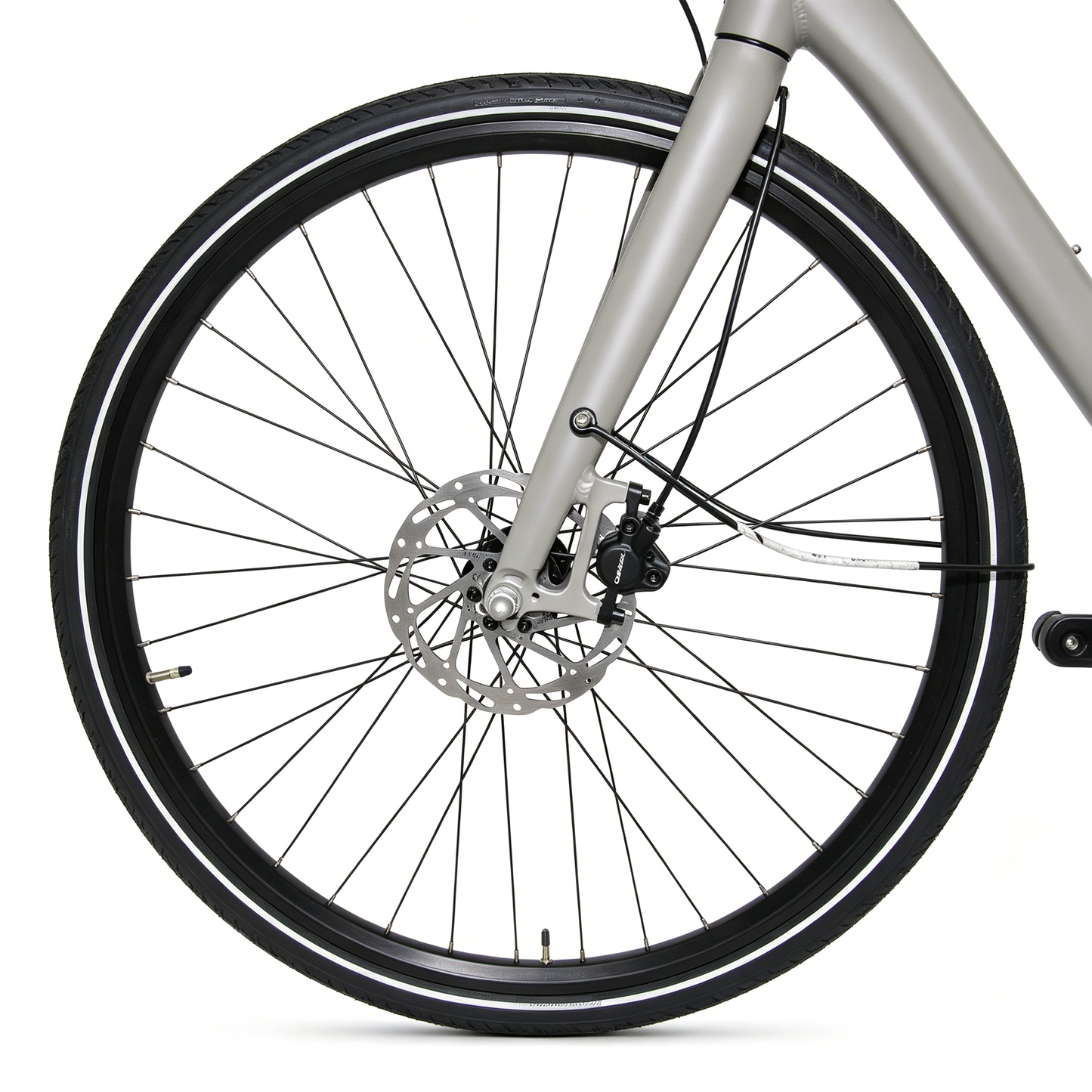 28" Women's Aluminum/Full Aluminum Front Fork, Hydraulic Disc Brake, Chain Drive, Bafang Mid-Motor Integrated Unit, External 7-Speed