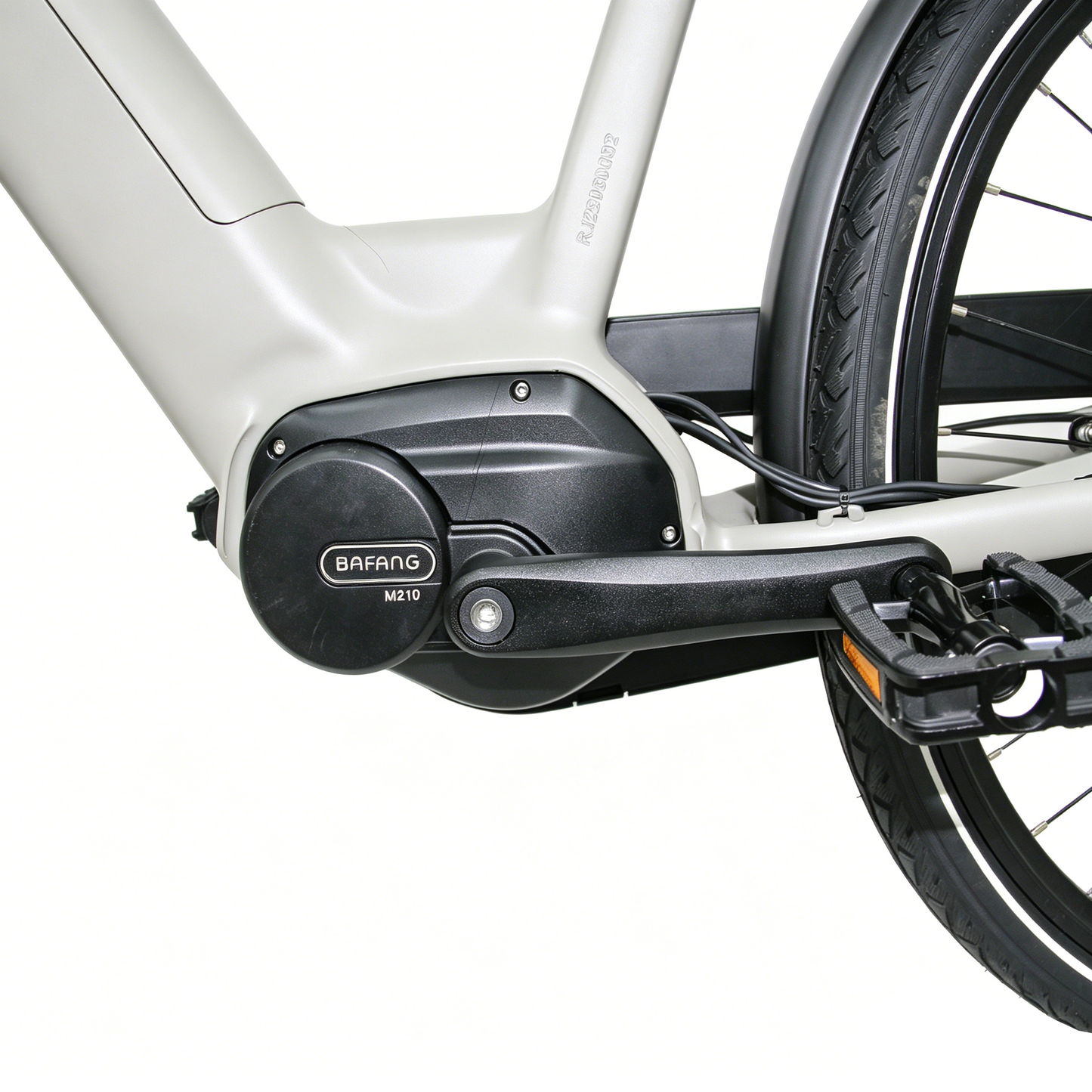28" Women's Aluminum/Full Aluminum Front Fork, Hydraulic Disc Brake, Chain Drive, Bafang Mid-Motor Integrated Unit, External 7-Speed