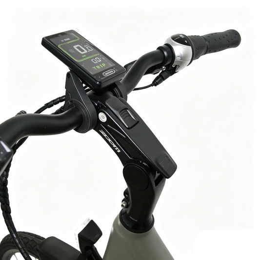 28" Women's Aluminum/Full Aluminum Front Fork, Hydraulic Disc Brake, Chain Drive, Bafang Mid-Motor Integrated Unit, External 7-Speed